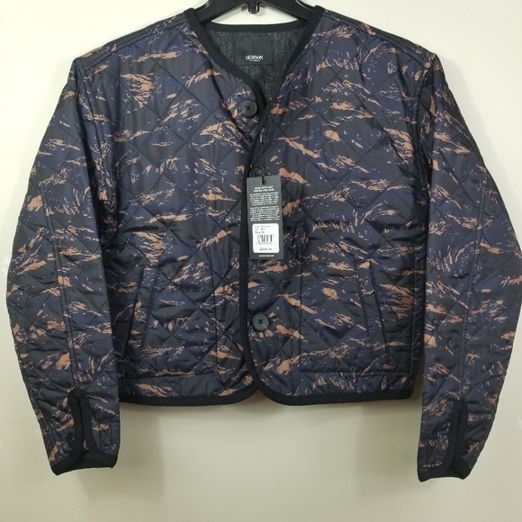 HUDSON LOS ANGELES Reversible Black/Brown Quilted Barn Jacket - Picture 4 of 12